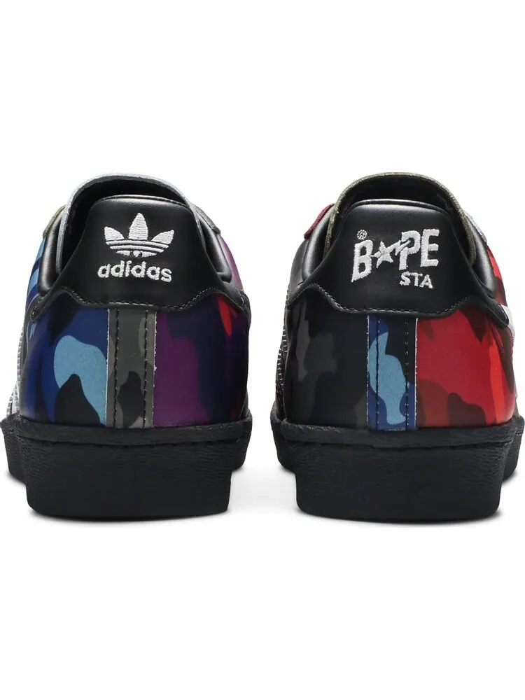 Кроссовки Adidas BAPE x Superstar 'Mixed Camo' — изображение 6 из 8, мульти
