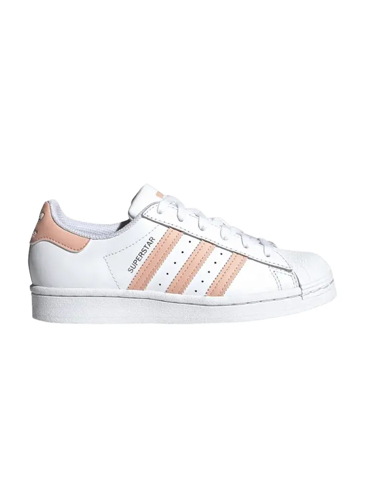 Кроссовки adidas Superstar J 'White Haze Coral' — изображение 1 из 1, белый//белый
