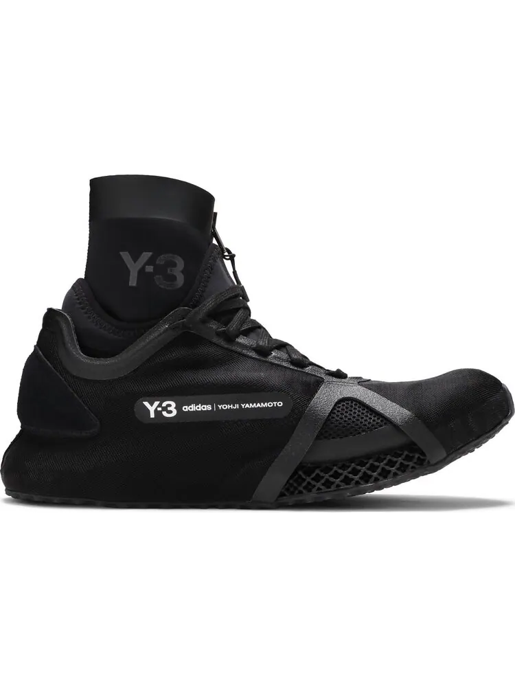 Кроссовки Adidas Y-3 Runner 4D IOW High 'Black' — изображение 1 из 8, черный