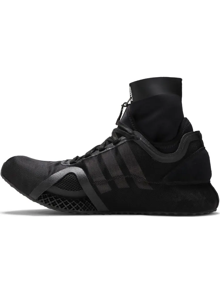 Кроссовки Adidas Y-3 Runner 4D IOW High 'Black' — изображение 3 из 8, черный