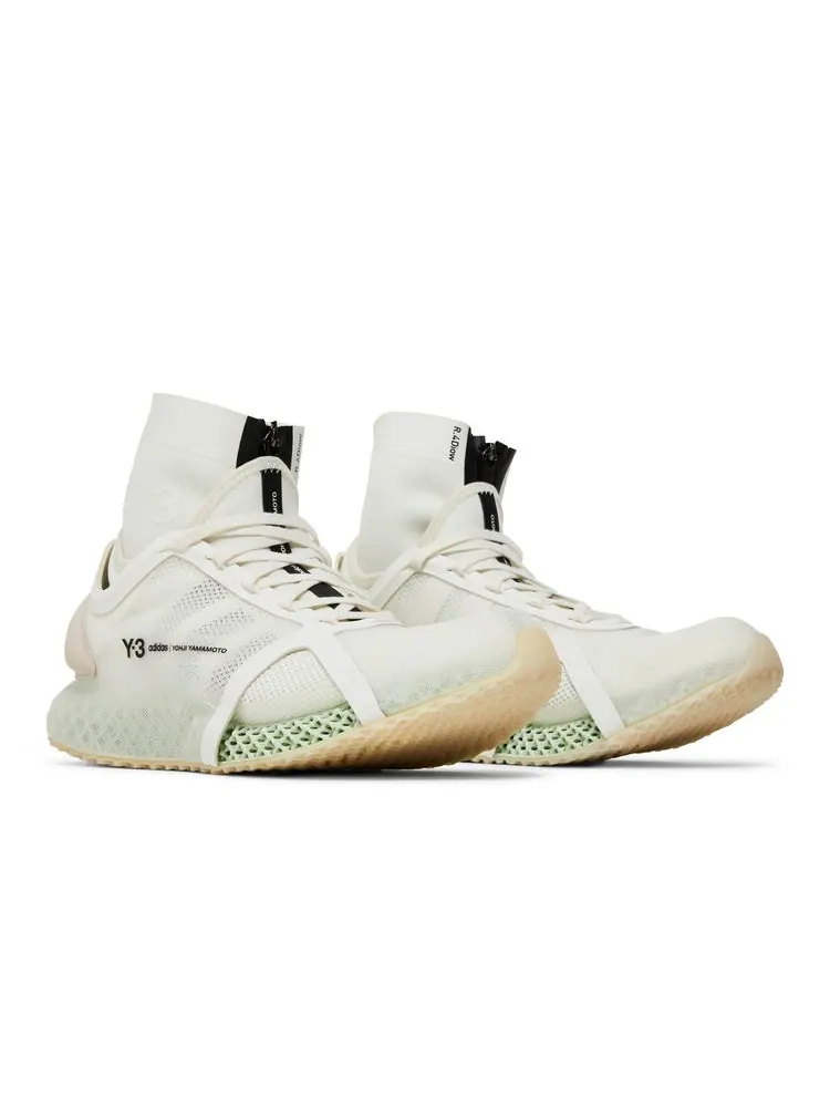 Кроссовки Y-3 Runner 4D IOW Mid 'Core White' — изображение 8 из 8, белый