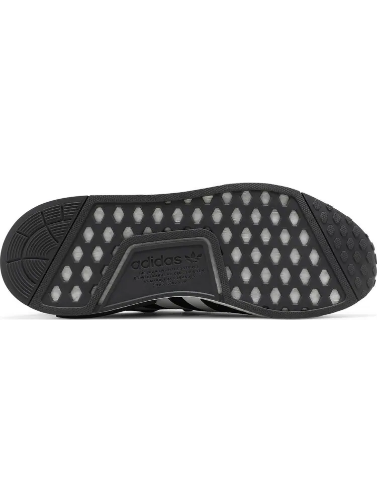 Кроссовки Adidas NMD_R1 Primeblue 'Black White' — изображение 4 из 8, черный