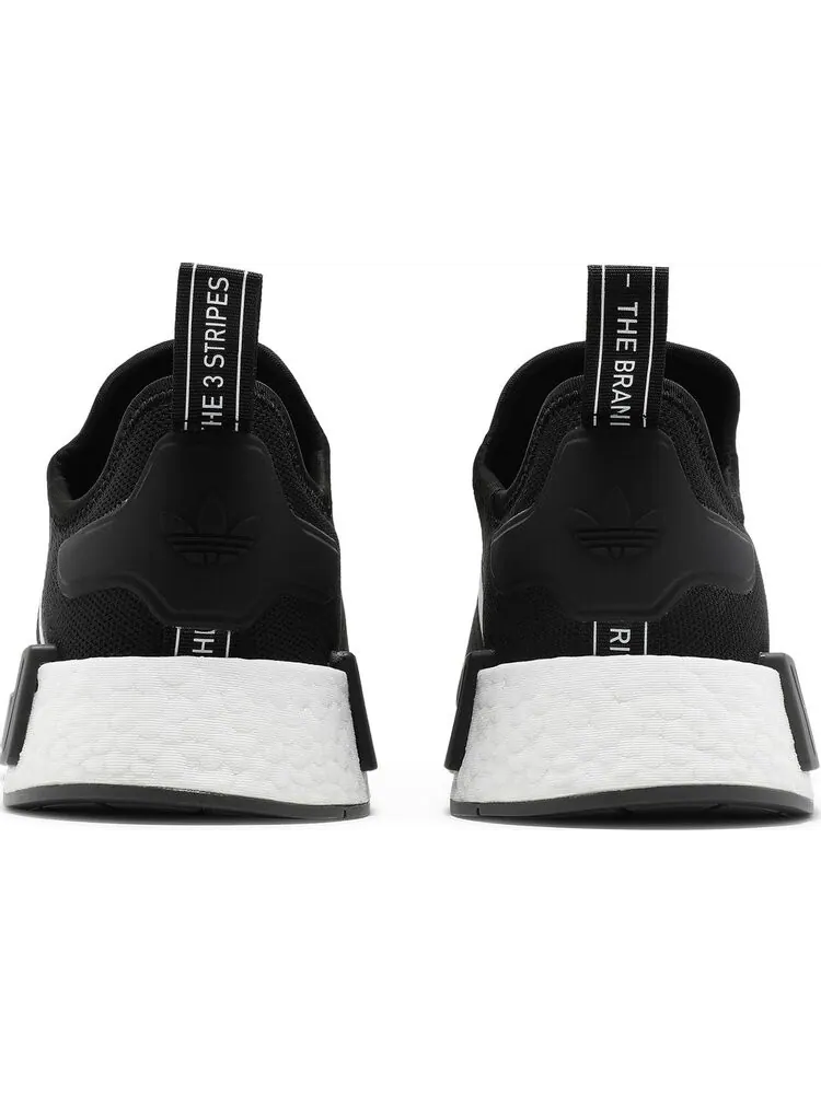 Кроссовки Adidas NMD_R1 Primeblue 'Black White' — изображение 6 из 8, черный