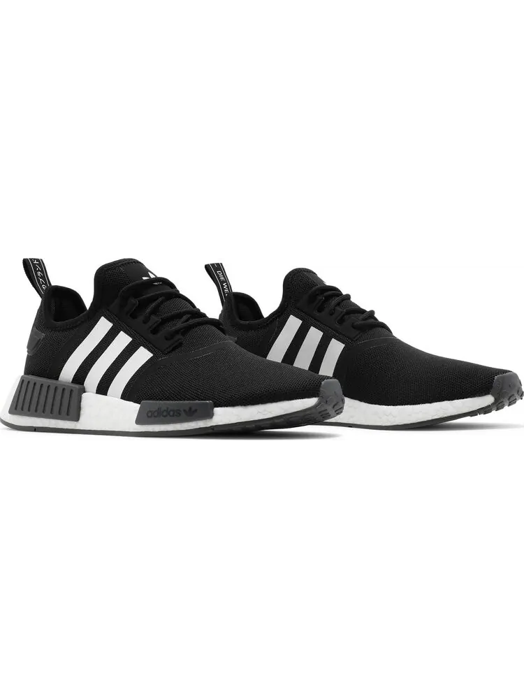 Кроссовки Adidas NMD_R1 Primeblue 'Black White' — изображение 8 из 8, черный