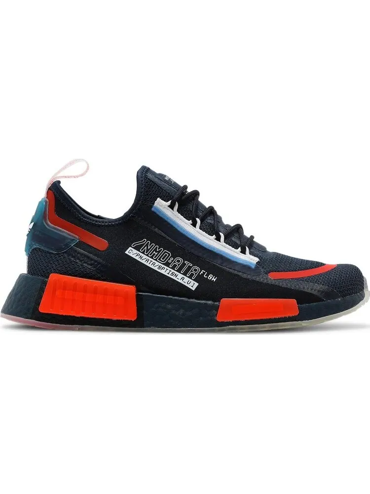 Кроссовки Adidas NMD_R1 Spectoo 'Crew Navy Solar Red' — изображение 1 из 8, синий