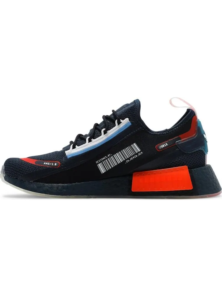 Кроссовки Adidas NMD_R1 Spectoo 'Crew Navy Solar Red' — изображение 3 из 8, синий