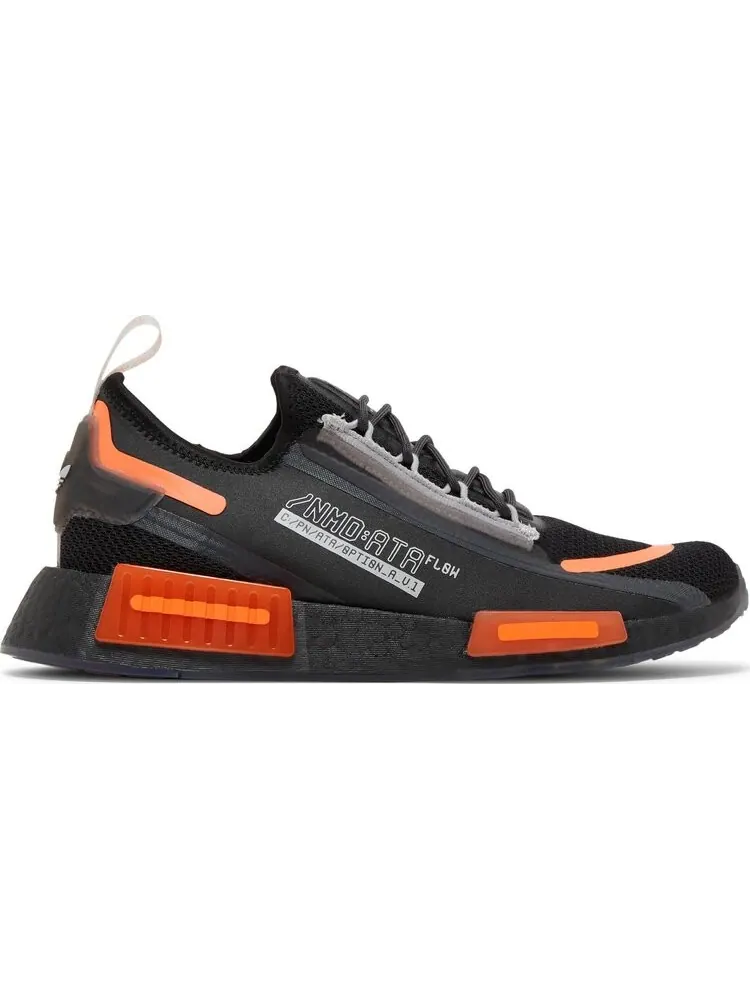Кроссовки Adidas NMD_R1 Spectoo 'Black Team Solar Orange' — изображение 1 из 8, черный