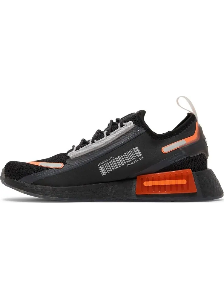 Кроссовки Adidas NMD_R1 Spectoo 'Black Team Solar Orange' — изображение 3 из 8, черный