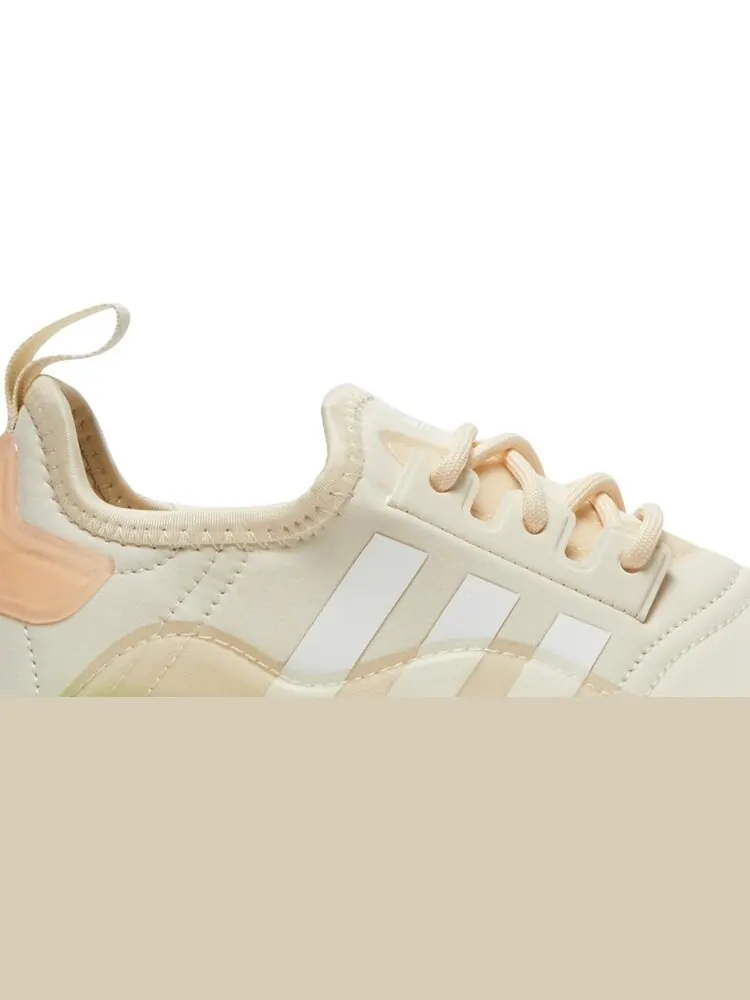 Кроссовки Adidas Wmns NMD_R1 'Wonder White Signal Green' — изображение 2 из 8, бежевый