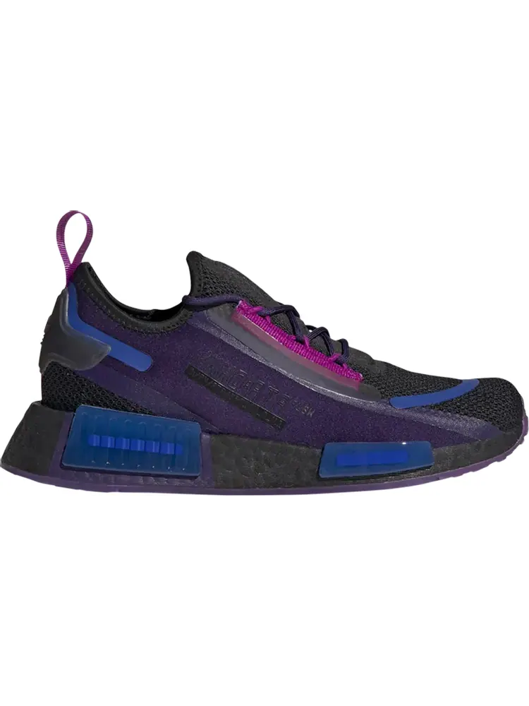Кроссовки Adidas Wmns NMD_R1 Spectoo 'Black Dark Purple' — изображение 1 из 1, фиолетовый