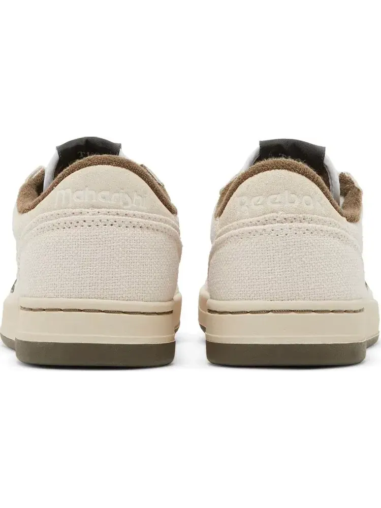 Кроссовки maharishi x lt court 'hemp' Reebok, пломбир — изображение 6 из 8, бежевый