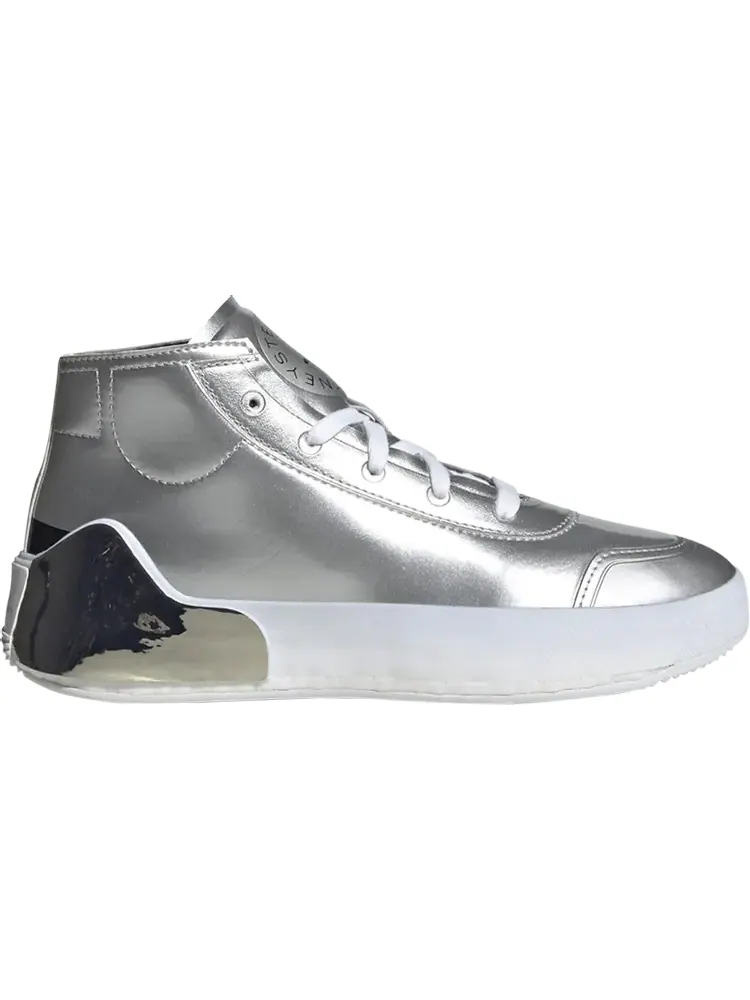 Кроссовки Adidas Stella McCartney x Wmns Treino Mid 'Silver Metallic' — изображение 1 из 1, серебряный