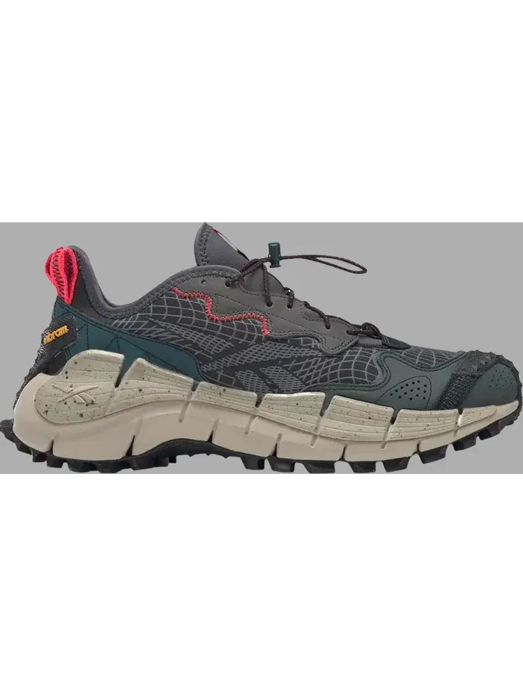 Кроссовки zig kinetica 2 edge 'black midnight pine' Reebok — изображение 1 из 1, зеленый