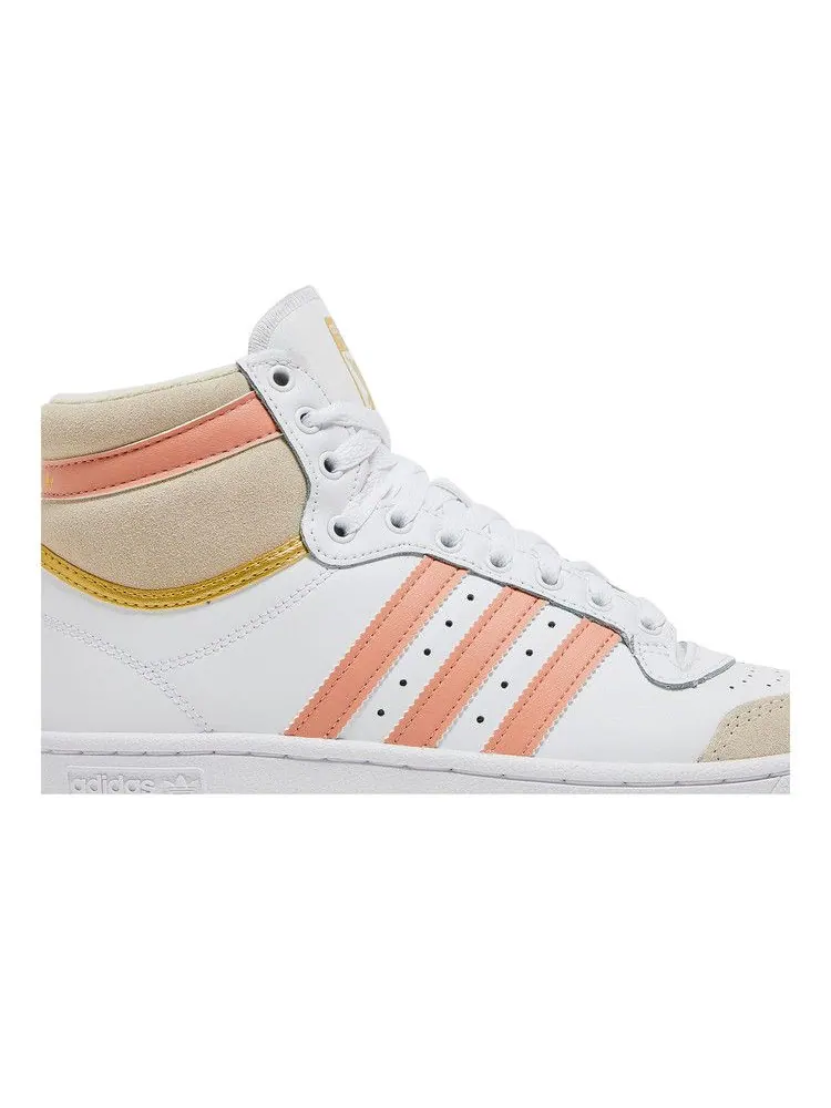 Кроссовки adidas Wmns Top Ten 'White Ambient Blush' — изображение 3 из 9, белый//золотистый