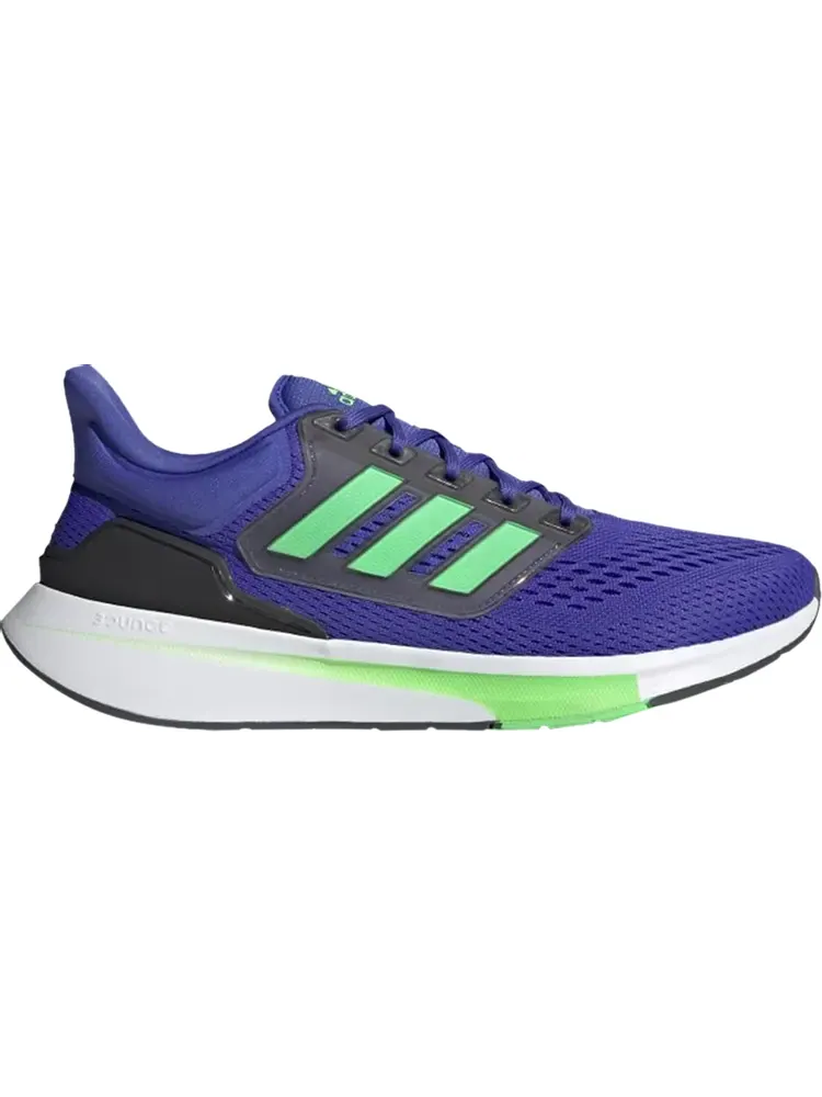 Кроссовки Adidas EQ21 Run 'Sonic Ink Screaming Green' — изображение 1 из 1, синий