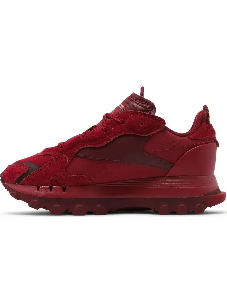 Кроссовки cardi b x wmns classic leather 'triathlon red' Reebok — изображение 3 из 8, красный