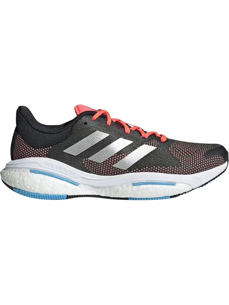 Кроссовки Adidas SolarGlide 5 'Carbon Silver Metallic Turbo' — изображение 1 из 1, черный