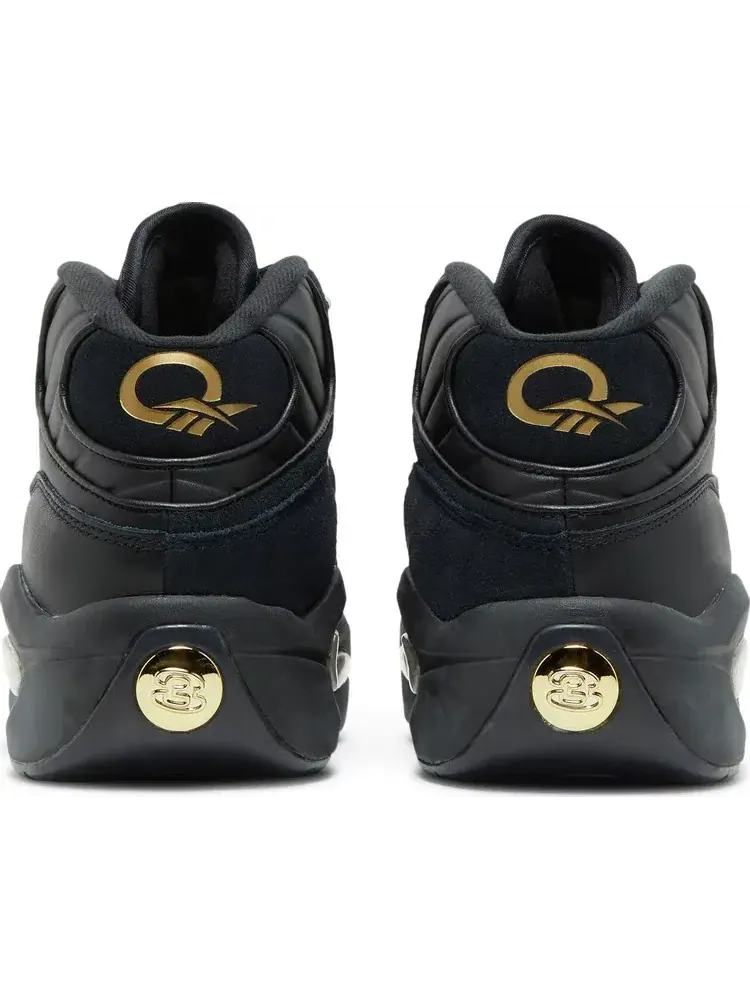 Кроссовки question mid lux 'black gold' Reebok — изображение 6 из 8, черный