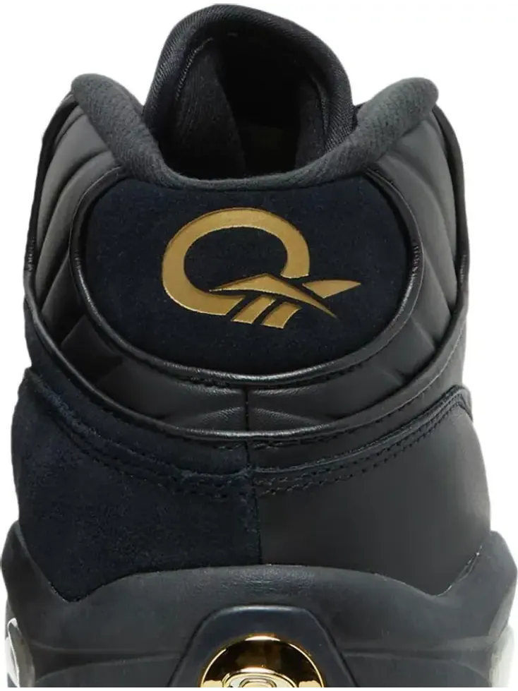 Кроссовки question mid lux 'black gold' Reebok — изображение 7 из 8, черный