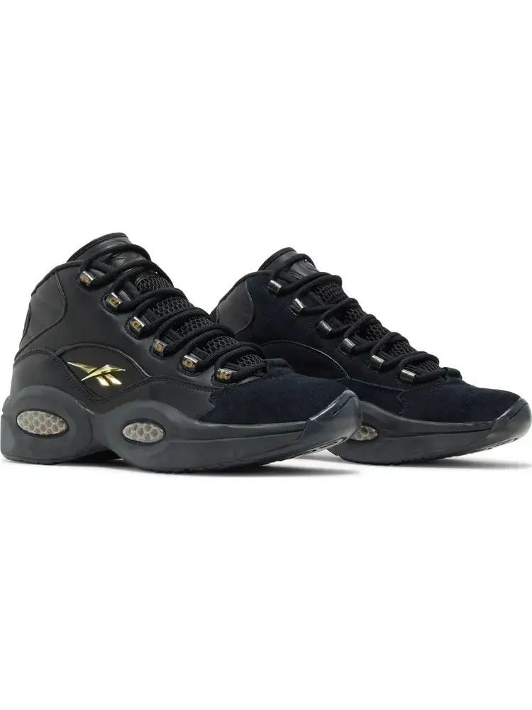Кроссовки question mid lux 'black gold' Reebok — изображение 8 из 8, черный