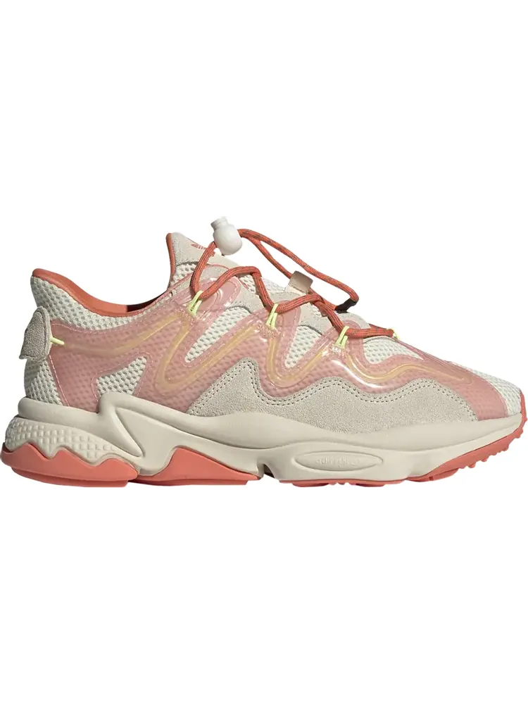 Кроссовки Adidas Wmns Ozweego Plus 'Cream Semi Coral' — изображение 1 из 1, бежевый