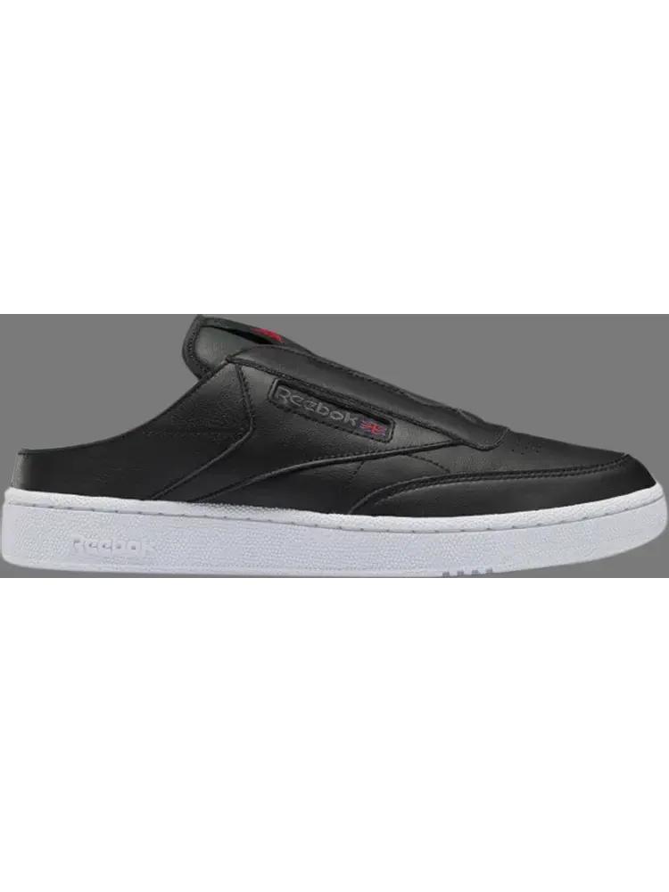 Кроссовки club c laceless mule 'black grey' Reebok — изображение 1 из 1, черный