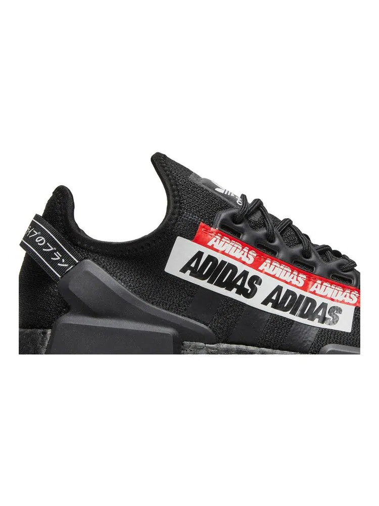 Кроссовки adidas NMD_R1 V2 'Core Black Red' — изображение 3 из 9, черный/черный/красный