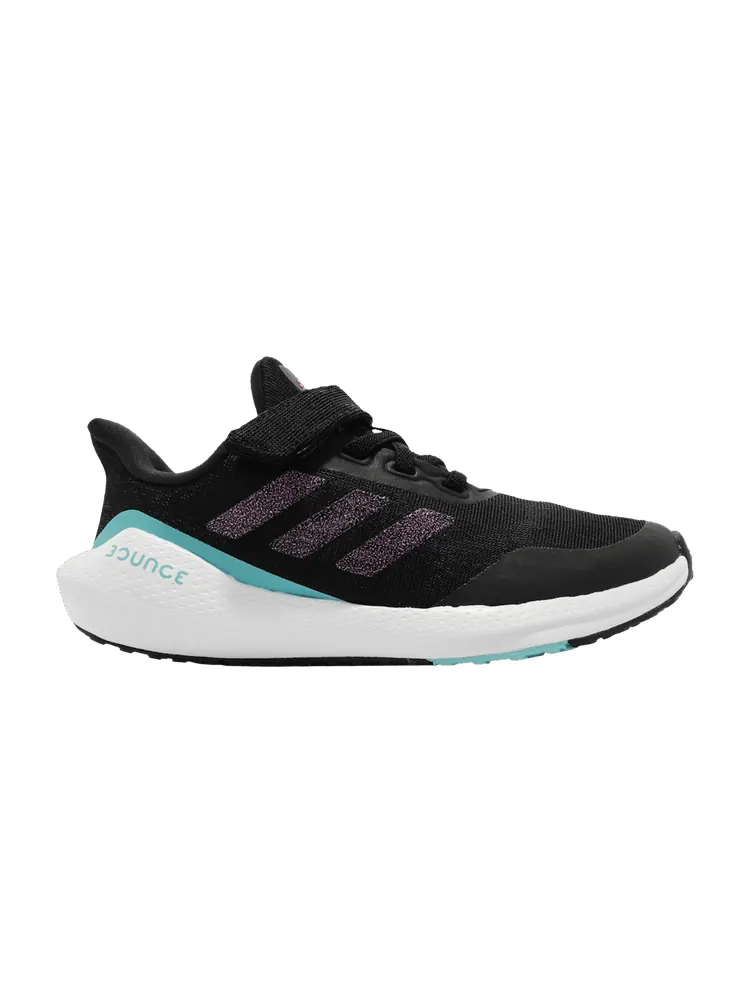 Кроссовки EQ21 Run J 'Black Pulse Aqua' — изображение 1 из 1, черный голубой