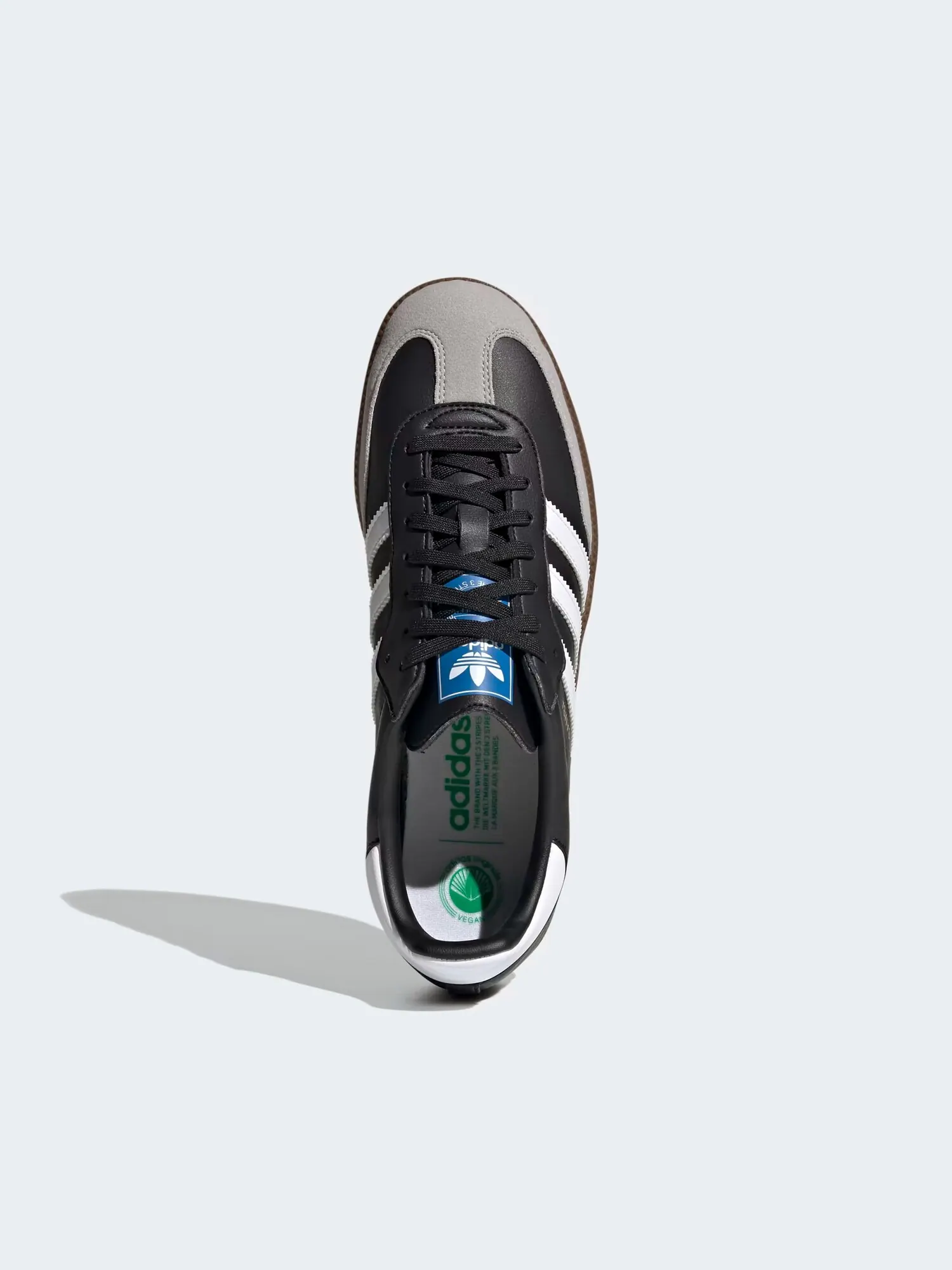 Кроссовки Adidas Samba Vegan Black Gum — изображение 2 из 8, черный