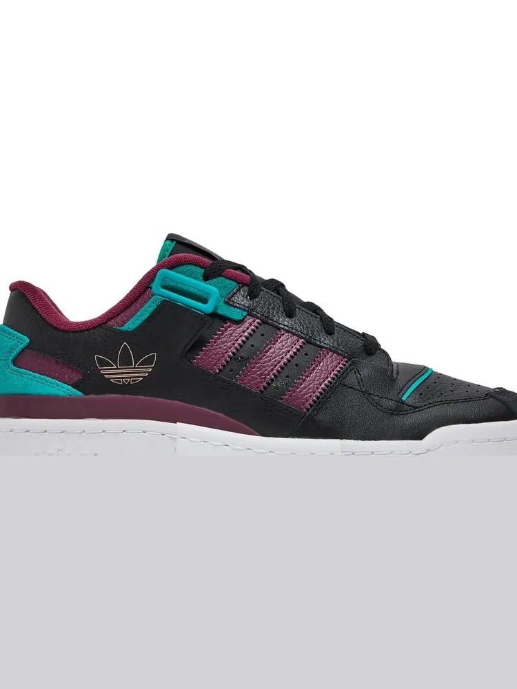 Кроссовки Adidas Forum Exhibit Low 'Black Victory Crimson' — изображение 2 из 8, черный