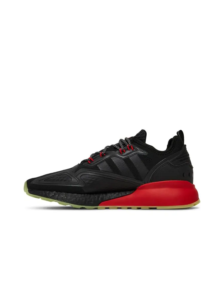 Кроссовки ZX 2K Boost 'Black Scarlet' — изображение 3 из 8, черный