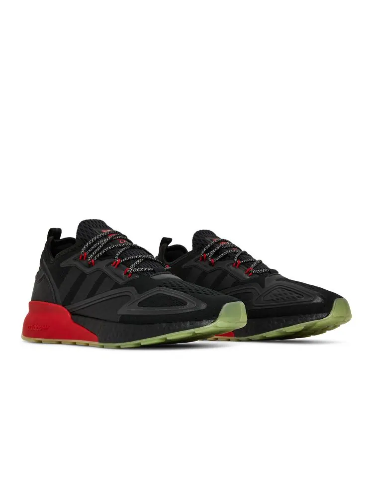 Кроссовки ZX 2K Boost 'Black Scarlet' — изображение 8 из 8, черный