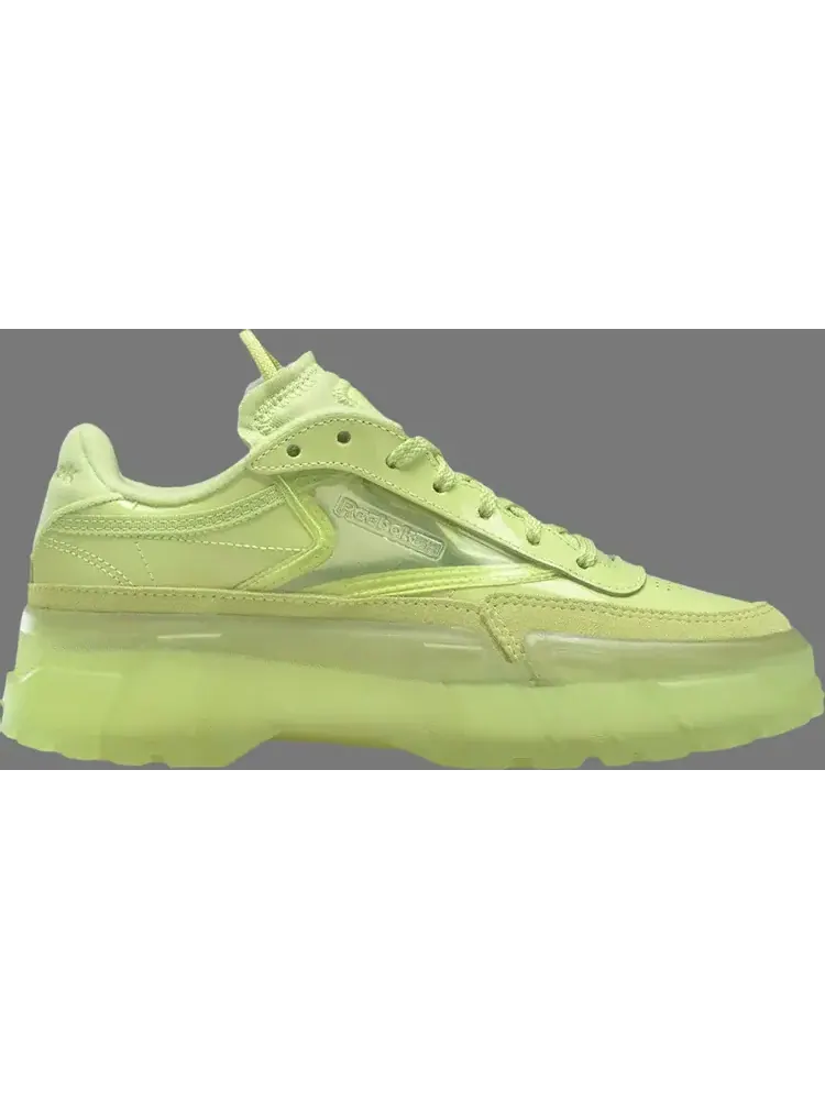 Кроссовки cardi b x club c j 'high vis green' Reebok — изображение 1 из 1, зеленый