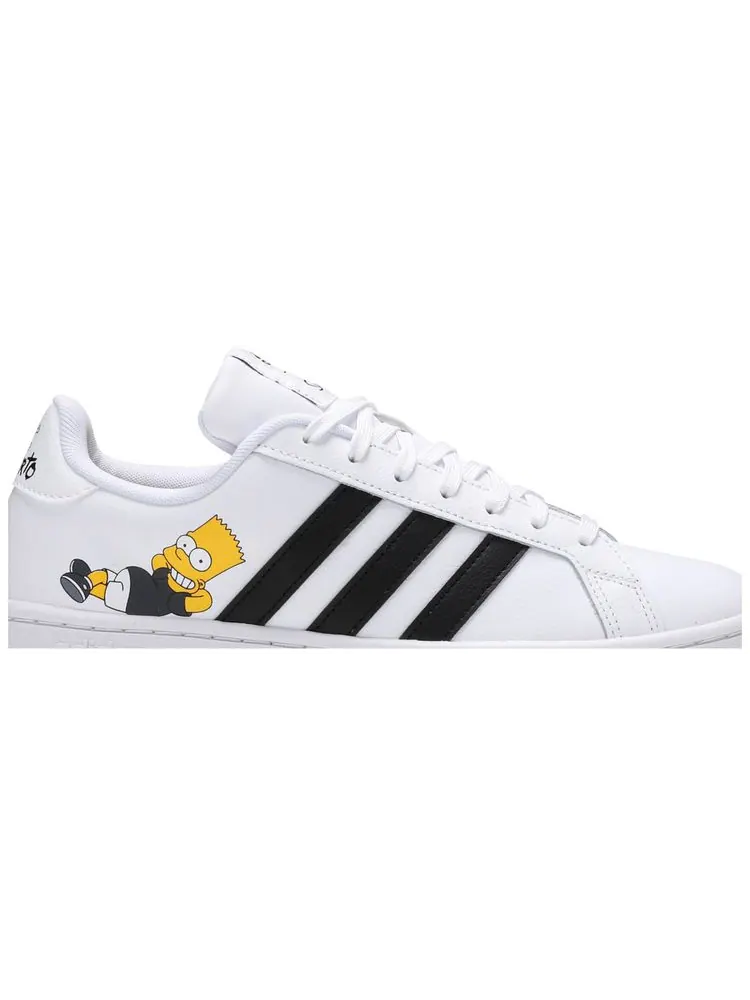 Кроссовки adidas The Simpsons x Grand Court 'Bart' — изображение 2 из 8, белый