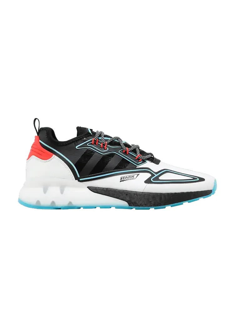 Кроссовки adidas Marvel x ZX 2K Boost 'Stark Industries - White' — изображение 1 из 9, белый