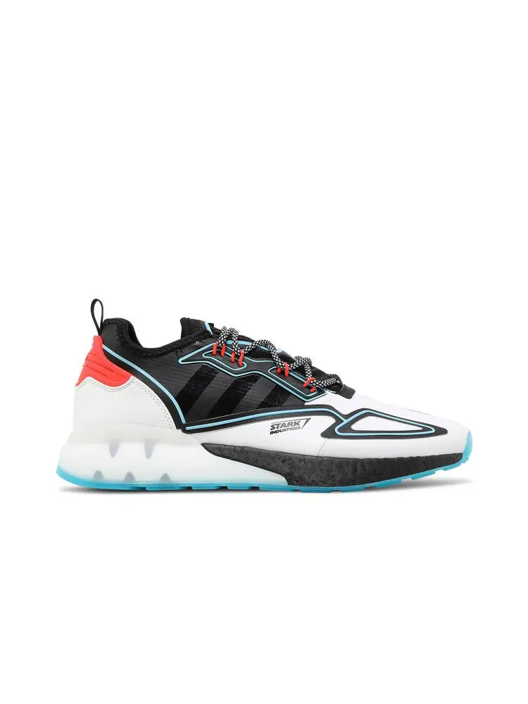 Кроссовки adidas Marvel x ZX 2K Boost 'Stark Industries - White' — изображение 2 из 9, белый