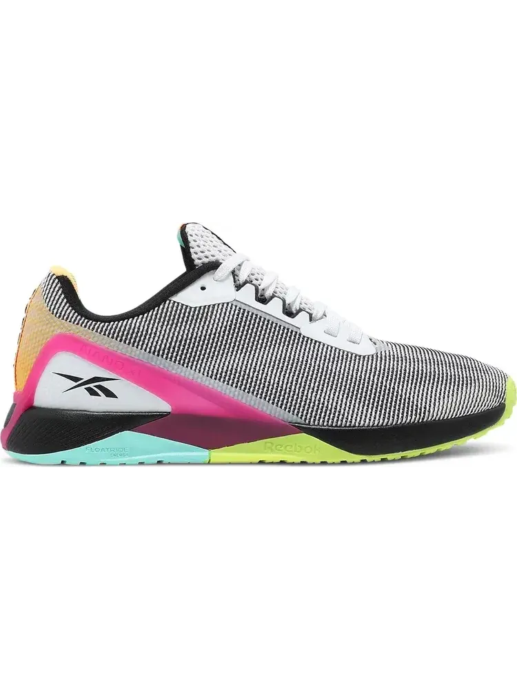 Кроссовки nano x1 grit 'white black pursuit pink' Reebok — изображение 1 из 8, розовый
