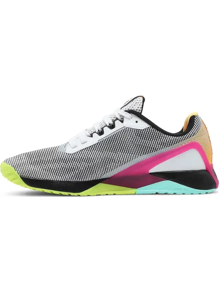 Кроссовки nano x1 grit 'white black pursuit pink' Reebok — изображение 3 из 8, розовый