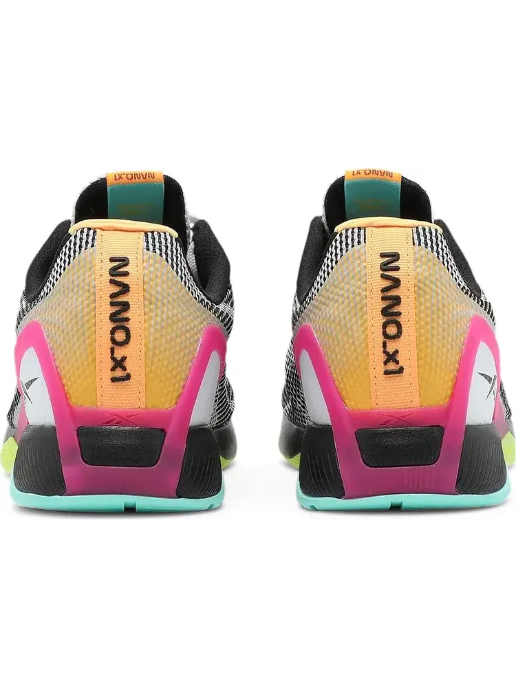 Кроссовки nano x1 grit 'white black pursuit pink' Reebok — изображение 6 из 8, розовый