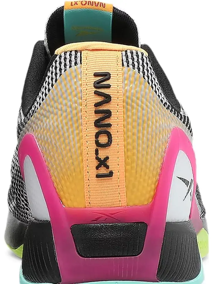 Кроссовки nano x1 grit 'white black pursuit pink' Reebok — изображение 7 из 8, розовый