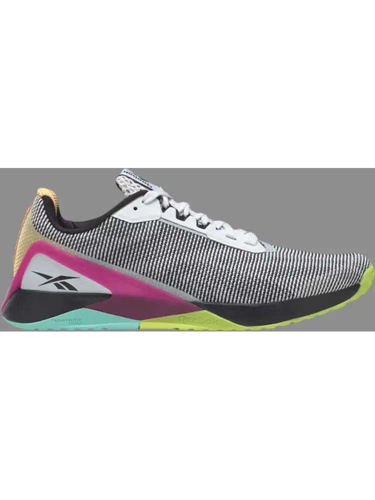 Кроссовки wmns nano x1 grit 'white black pursuit pink' Reebok — изображение 1 из 1, розовый