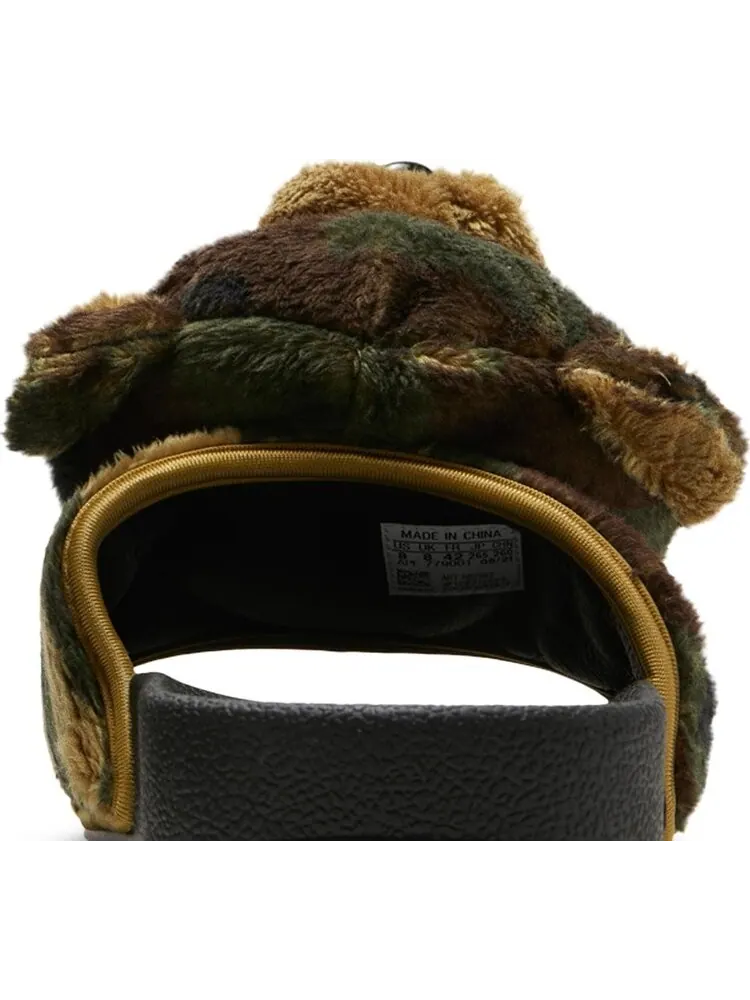 Сандалии Adidas Jeremy Scott x Adilette Slide 'Camo Teddy' — изображение 7 из 8, черный