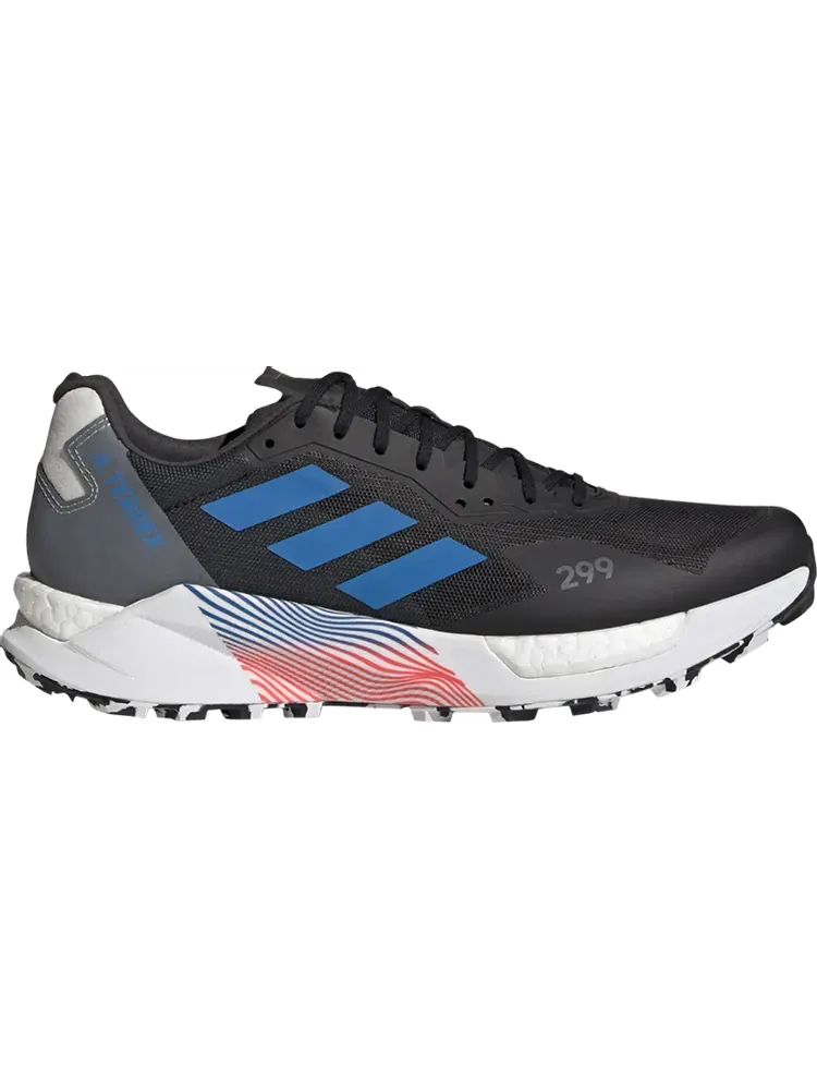 Кроссовки Adidas Terrex Agravic Ultra Trail 'Black Blue Rush' — изображение 1 из 1, черный