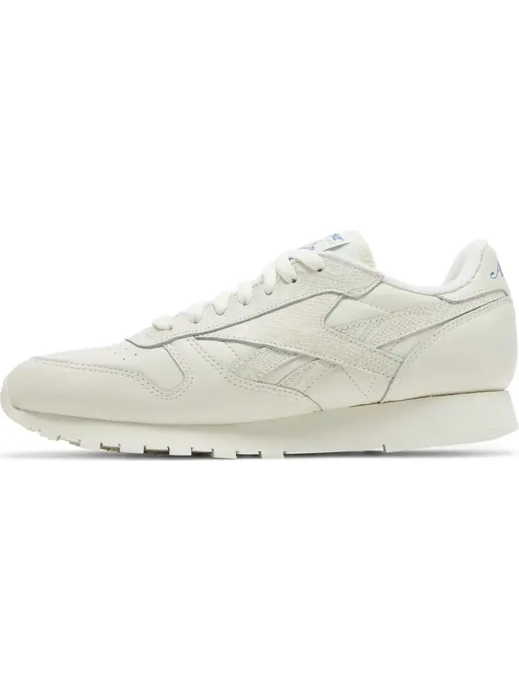 Кроссовки awake ny x classic leather 'white snakeskin' Reebok, пломбир — изображение 3 из 8, бежевый