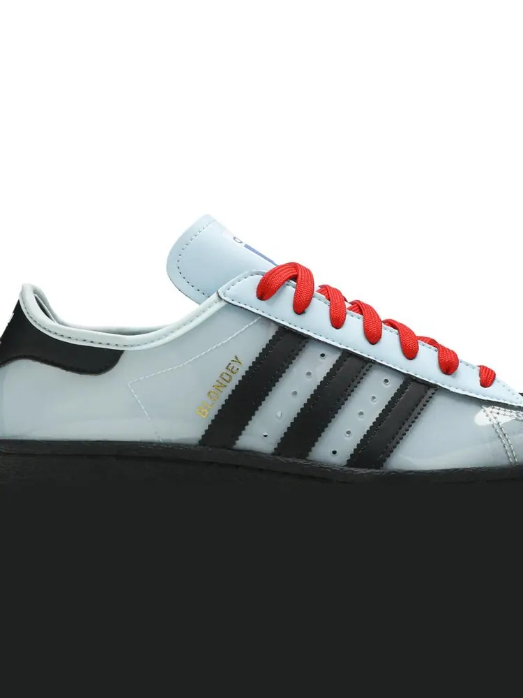 Кроссовки Adidas Blondey McCoy x Superstar 'Ice Blue Black' — изображение 2 из 8, синий