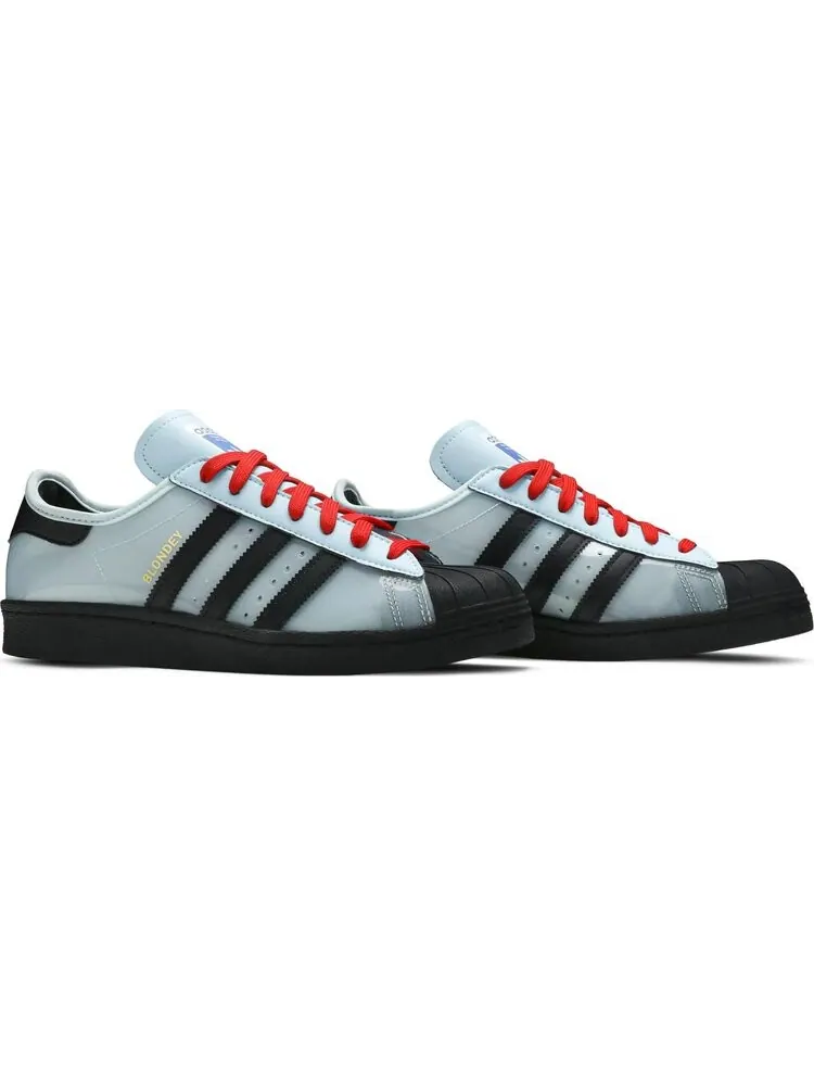Кроссовки Adidas Blondey McCoy x Superstar 'Ice Blue Black' — изображение 8 из 8, синий
