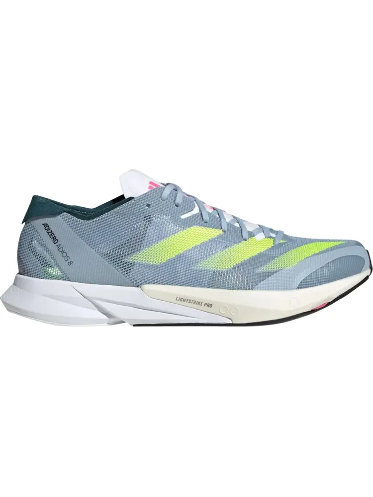 Кроссовки Adizero Adios 8 'Wonder Blue Lucid Lemon' — изображение 1 из 1, синий