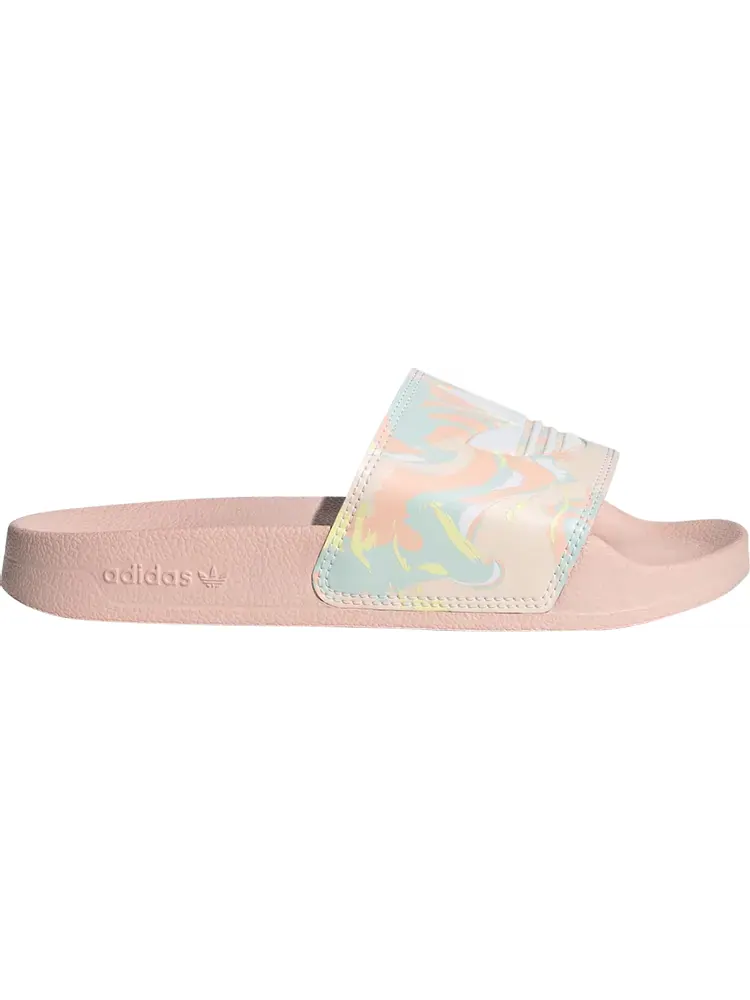 Сандалии Adidas Adilette Lite Slide J 'Pastel Dreamy Swirls' — изображение 1 из 1, розовый