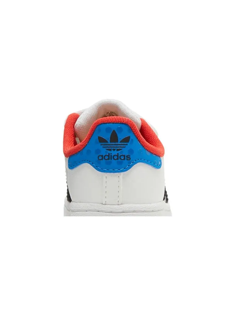 Кроссовки adidas LEGO x Superstar CF I 'White Yellow Green' — изображение 8 из 9, белый/черный/желтый