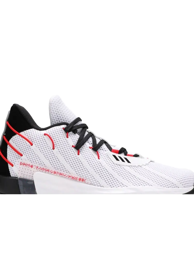 Кроссовки Adidas Dame 7 — изображение 2 из 4, белый
